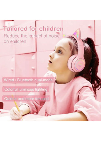 Бездротові ігрові навушники з котячими вушками B90 з підсвічуванням RGB Навушники для стримінгу Onikuma (349824400)