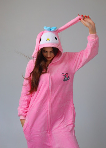 Кигуруми пижама Мелоди женская розовая теплая плюшевая Lalapka (367610278)