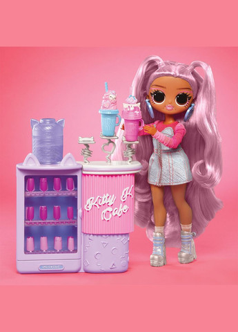 Ігровий набір із лялькою L.O.L. Surprise! Sweet Nails Kitty K Café серії O.M.G. Кітті К (503859) L.O.L. Surprise! (346268351)