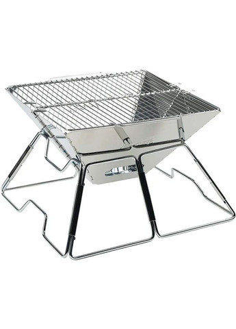 Мангал Charcoal BBQ Grill To Go Medium Серебристый AceCamp (296261782)