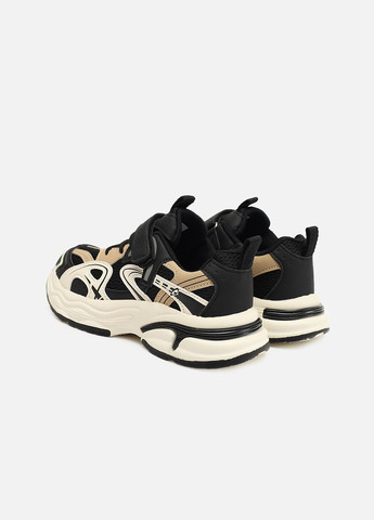 Чорні осінні кросівки на пласкій підошві для дівчинки колір чорний цб-00273404 Kimboo