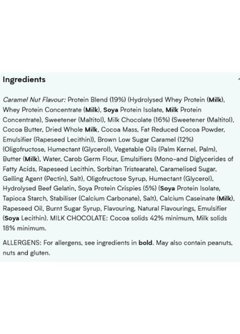 MyProtein Impact Protein Bar 12 х 64 g Caramel Nut My Protein (278234266)