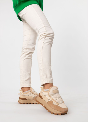 Кроссовки (1963ЦА) SP Lion бежевые зима (329409318)