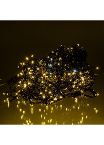 Уличная гирлянда Бахрома 25 м 405 LED черный провод Желтый 25MBY No Brand (369478045)