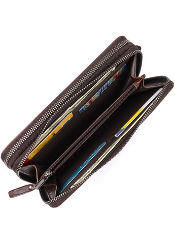 Стильный мужской клатч из натуральной кожи 23064 Коричневый Vintage (357494914)