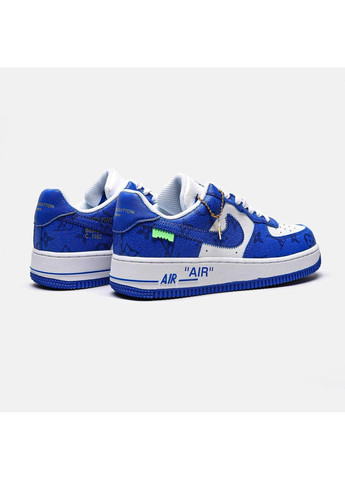 КРОСІВКИ ЖІНОЧІ NIKE LOUIS VUITTON X AIR FORCE 1 LOW BLUE НАЙК ДАКБУТ No Brand білі демісезони (368862209)