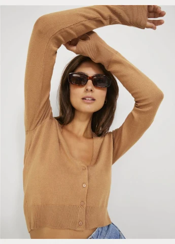 Кардиган демісезон,коричневий,JJXX Jack & Jones (302662939)