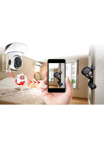 Панорамна камера відеоспостереження V380 Q5 IP Wi-Fi (360 градусів) Біла No Brand (332634928)