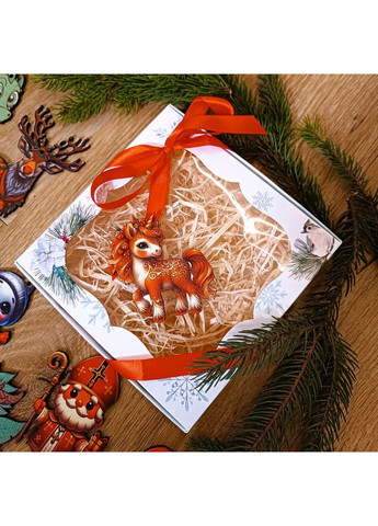 Подарочный набор деревянных эко-игрушек на елку 16 шт (DN-750) Luxyart (366237859)