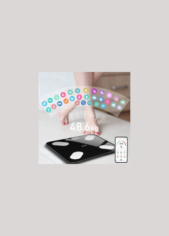 Смарт ваги для підлоги, електронні MS-2017A з додатком на телефон, до 180 кг Domotec (364664325)