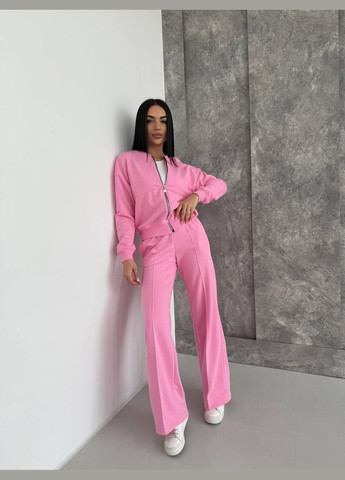 Женский качественный спортивный красный костюм кофта и широкие брюки палаццо No Brand (325479183)