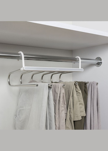 Вішалка-органайзер на 6 гачків MY HOME Біло-сіра (ST-02 WHITE/GRAY) MVM (301003136)