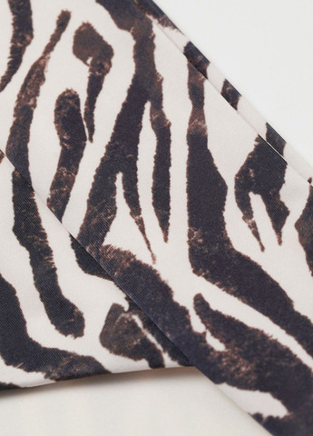 Бежевые купальные плавки зебра H&M