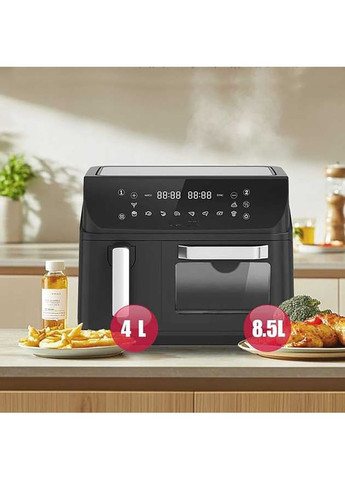 Аэрофритюрница двухкамерная 2400 Вт, 4+8,5 л, SK-10060 / Мультипечь аэрогриль/Фритюрница без растительного масла Sokany (367058257)