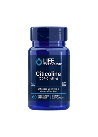 Натуральна добавка Citicoline, 60 вегакапсул Life Extension (293415648)