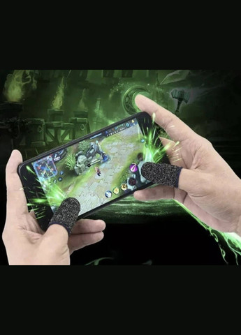 Сенсорные напальчники для игр на смартфоне киберспорта Pubg Mobile CoD Free Fire 12 штук Серый Captain (341533961)