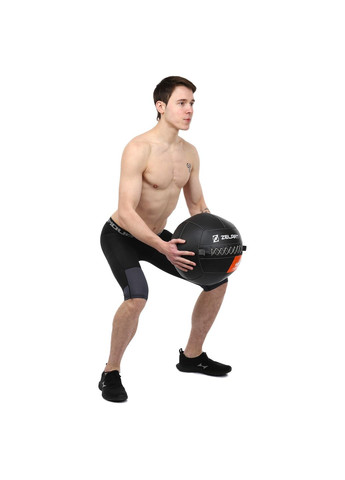 Мяч набивной медицинский для кроссфита WALL BALL Черный (вес 4 кг) TA-7822-4 Zelart (367617462)