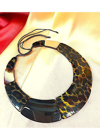 Чокер Колье широкий акцентный с принтом животных No Brand (357256962)