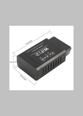 Мініавтомобільний сканер Wi-Fi elm327 V1.5 зчитувач автомобільних кодів OBDII в телефоні Android/IOS MJX (297707813)