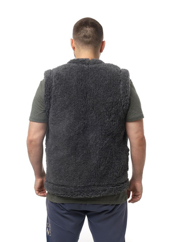 Жилетка чоловіча тепла хутряна двостороння з овчини сіра Olli (304053526)