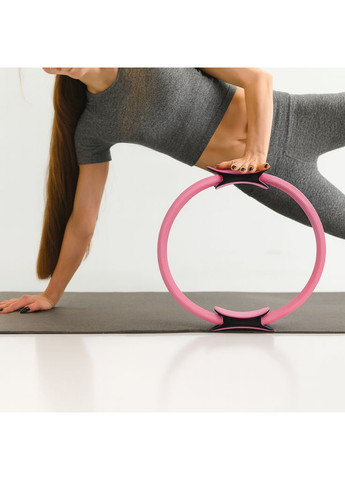 Кольцо для пилатеса армированное стекловолокно 38см розовый Gymtek (371810101)