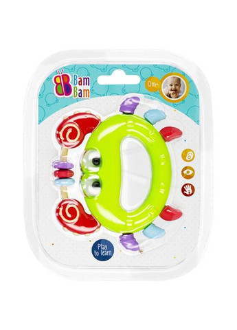 Прорізувач для малюків із брязкальцем Краб (асорт.) (515059) BamBam (365547591)