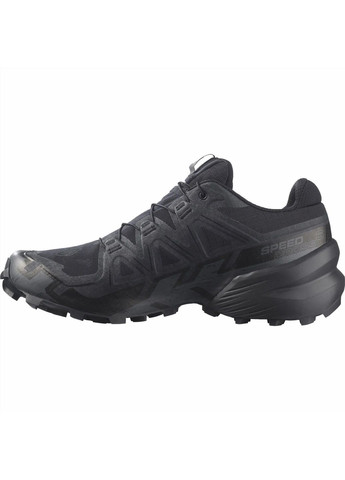 Чорні кросівки чоловічі speedcross 6 gore-tex trail running shoes black l41738600 Salomon