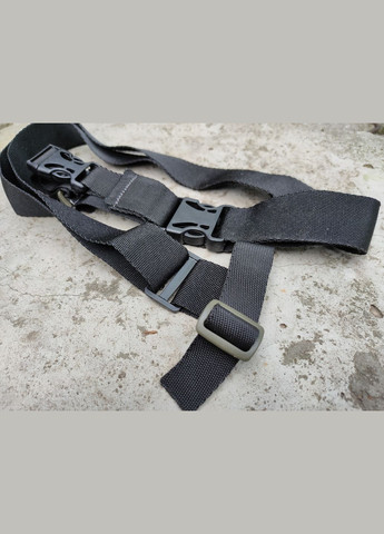 Ремінь збройовий триточковий тактичний (трикоточка для АК, автомата, нудьги, зброї) колір чорний Сварог (342375306)