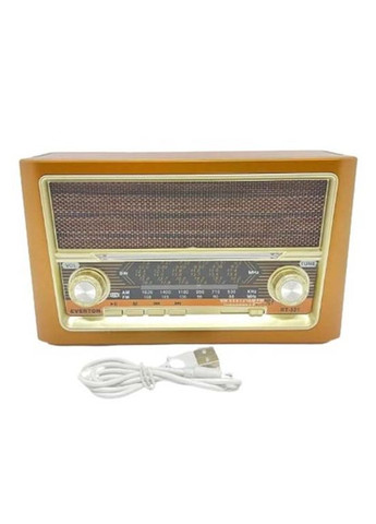 Портативный радиоприемник RT-321 с фонарем Bluetooth FM USB SD (1756375708) Everton (326033153)