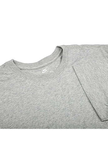 Сіра чоловіча футболка nikensw ss crew nby сірий Nike