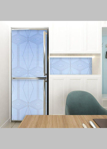 Самоклеюча плівка блакитна із золотом 0,45х10м (3DPanda-1218) Sticker Wall (323155373)