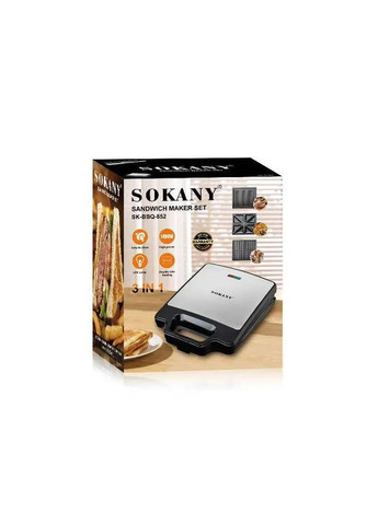 Мультипекар Sokany SKBBQ852 з насадками 1400 Вт Jooki (360920960)
