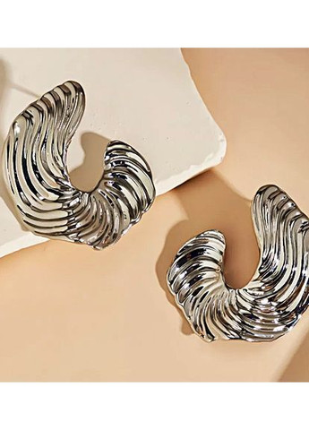 Сережки на кожен день Silva сріблясті No Brand (368296627)