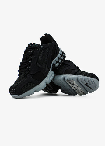 Кросівки жіночі і чоловічі Nike Air Zoom x Stussy Spiridon Cage 2 black gray | Найк Аір Зум чорні сірі No Brand чорні всесезони (313102872)