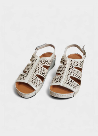 Бежевые босоножки женские кожаные Sherlock Soon