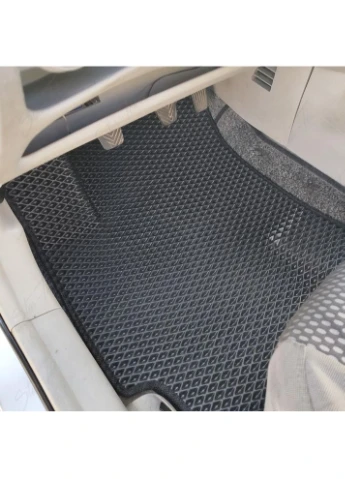 Комплект ковриков в салон на Hyundai Accent III (MC) (2005 - 2010) седан EVA/Ромб Черный + Серый Star-Tex (385153624)