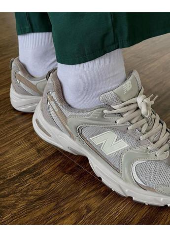 КРОССОВКИ ЖЕНСКИЕ NEW BALANCE 530 BEIGE BROWN НЬЮ БЕЛАНС 530 No Brand бежевые демисезоны (367173560)