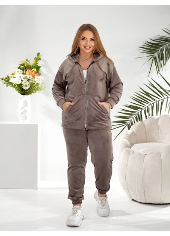 Велюровий жіночий костюм Fashion (383798405)