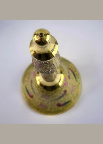 Дзвіночок з ручкою з малюнком бронзовий "Птахи на жовтому фоні" (21,5х14х7,4 см) No Brand (316718556)