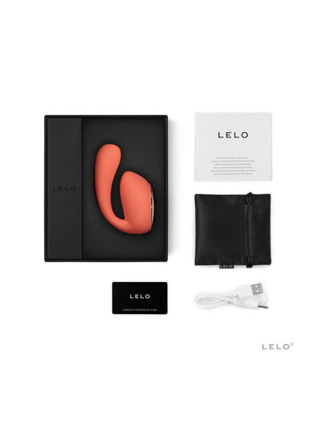 Смарт-вибратор Ida Wave Coral Red - Вагинально-клиторальный стимулятор с технологией WaveMotion Lelo (371390199)