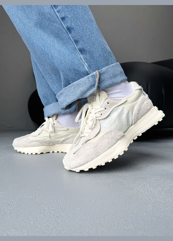 Кроссовки женские New Balance 327 Casual Beige | Нью Беланс 327 бежевые No Brand бежевые демисезоны (340916013)
