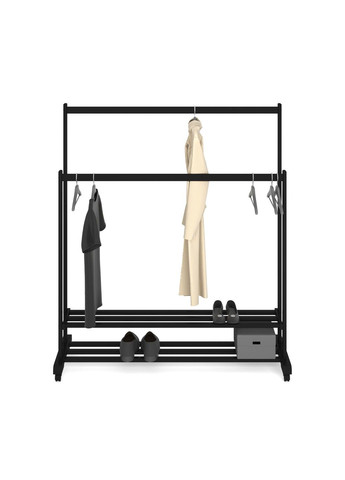 Вішалка пересувна подвійна дерев'яна ГРІНВІЧ 2 чорний Fagus (303724111)