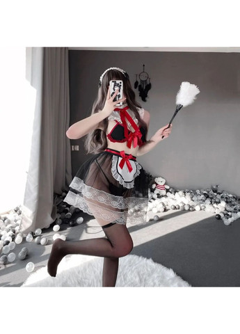 Эротический костюм горничной. Сексуальный костюм служанки. Эротическое женское белье. China (361441018)