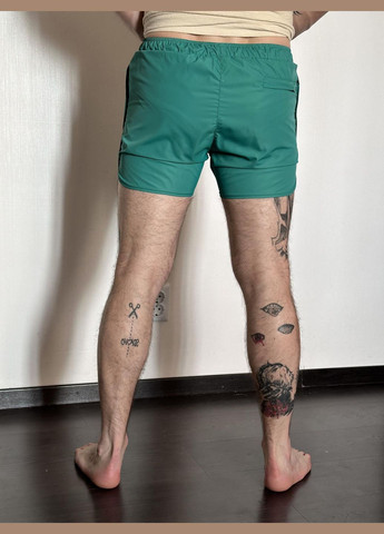 Плавальні чоловічі шорти з гарною посадкою, легкі пляжні швидковисихаючі для відпочинку зелені Intruder (338476545)