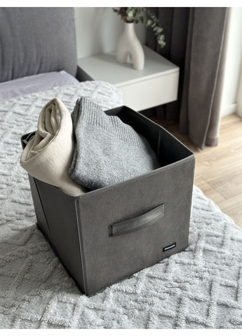 Текстильний кофр 30*30*30 см (білий) Organize (356473662)