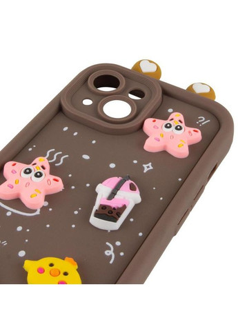Чехол на Apple iPhone 14 / для айфона 14 объемные Toys Case Sand Epik (360633360)