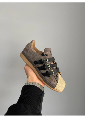 Кросівки жіночі Adidas Superstar Rabbit Hole Brown Black | Адідас Суперстар Кроляча нора коричневі No Brand коричневі демісезони (360535103)