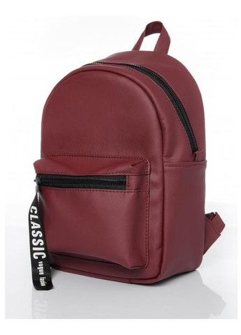 Рюкзак женский из экокожи 8 л городской маленький Бордовый 39753 Sambag (355884735)