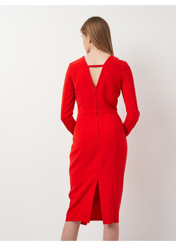 Червона кежуал сукня H&M однотонна