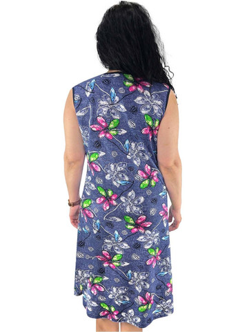 Демисезонный женский сарафан Жемчужина стилей с абстрактным узором